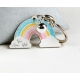 Portachiavi arcobaleno con frasi : collezione Emily