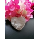 Cuore con rose e scritta "love forever " in gesso ceramico profumato